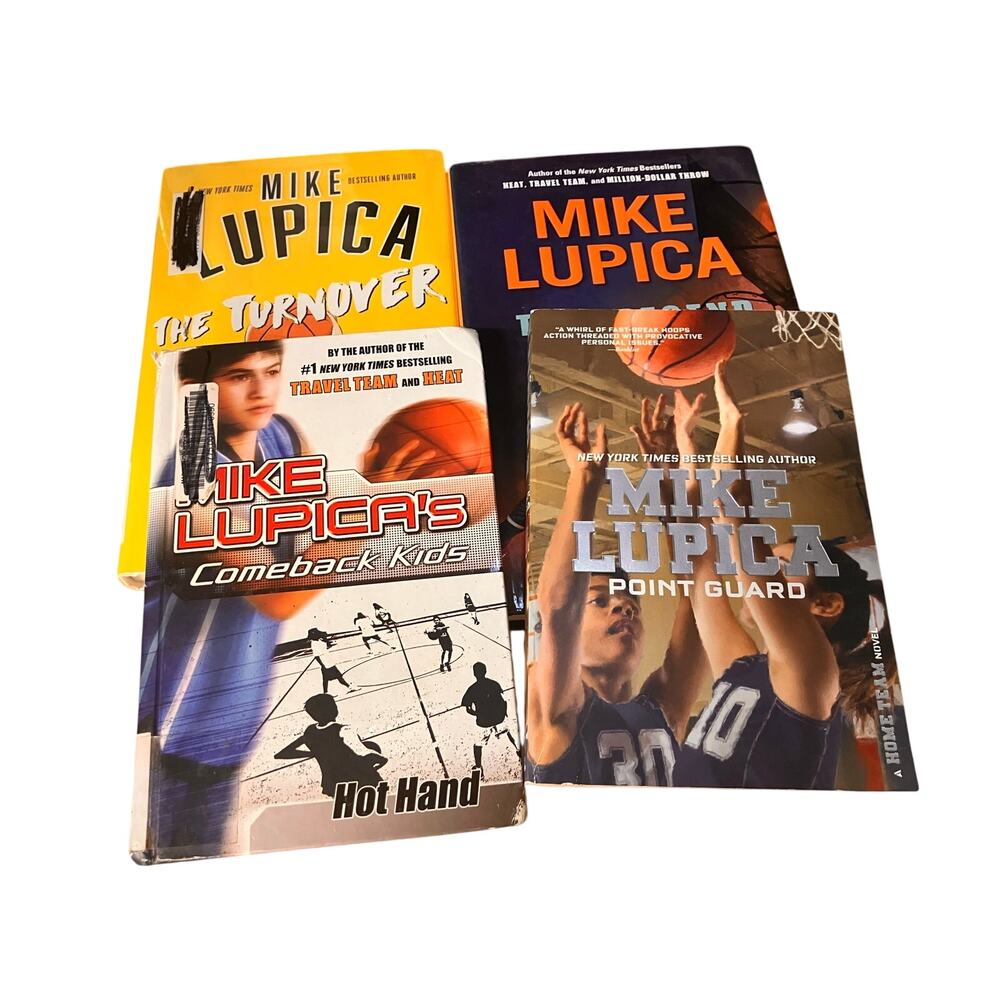 MIKE LUPICA Hardcover Books‎ Point Back, Comeback Kids, Turnover, Sports Kids